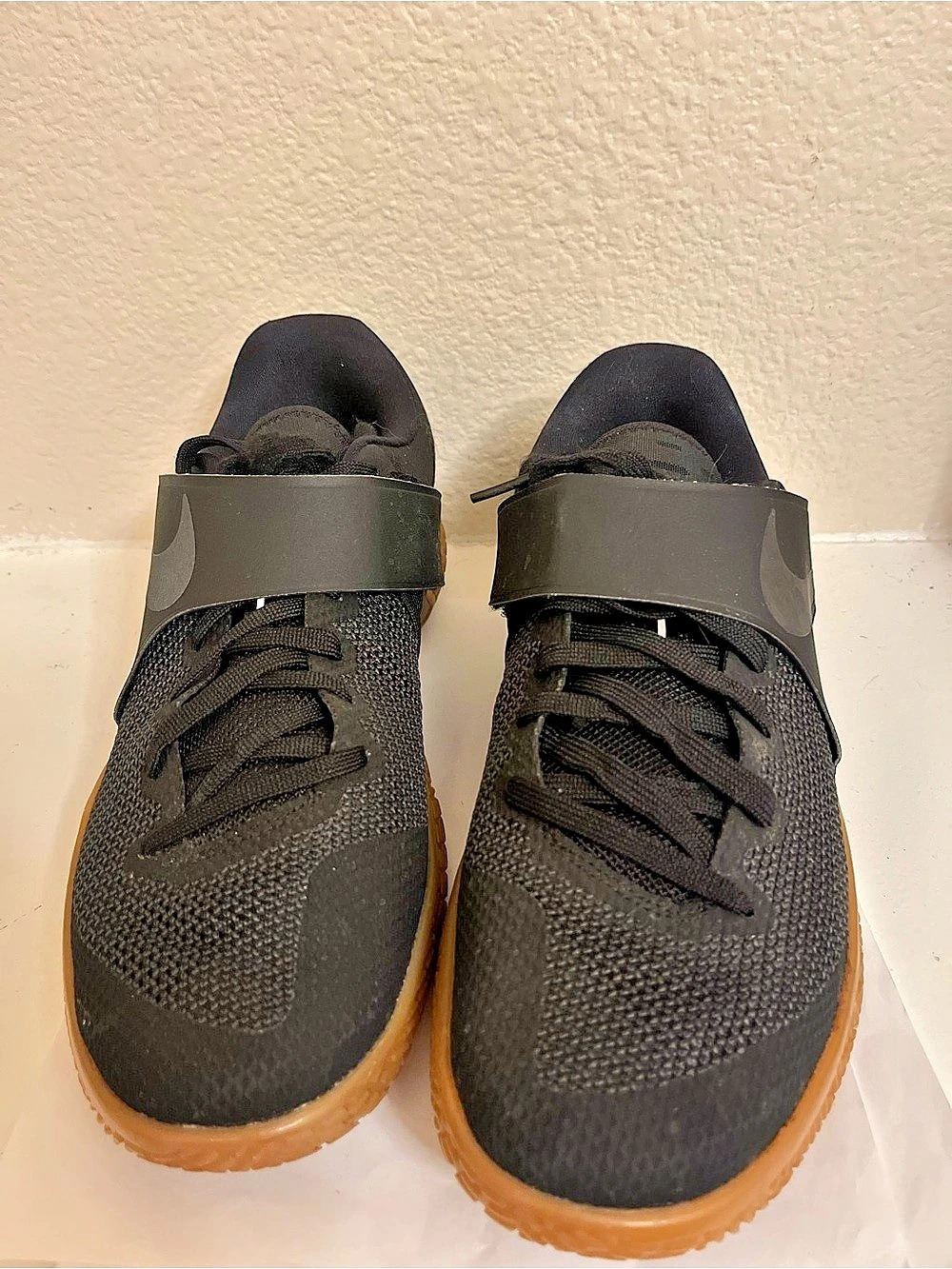 Nike Zoom Live Basketball Shoes Black Gum Sole Midfoot Strap Men's Size 12
